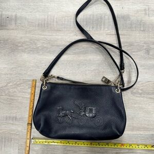 Coach Black Leather Shoulder Bag